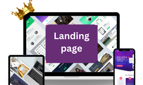landing page web designing image